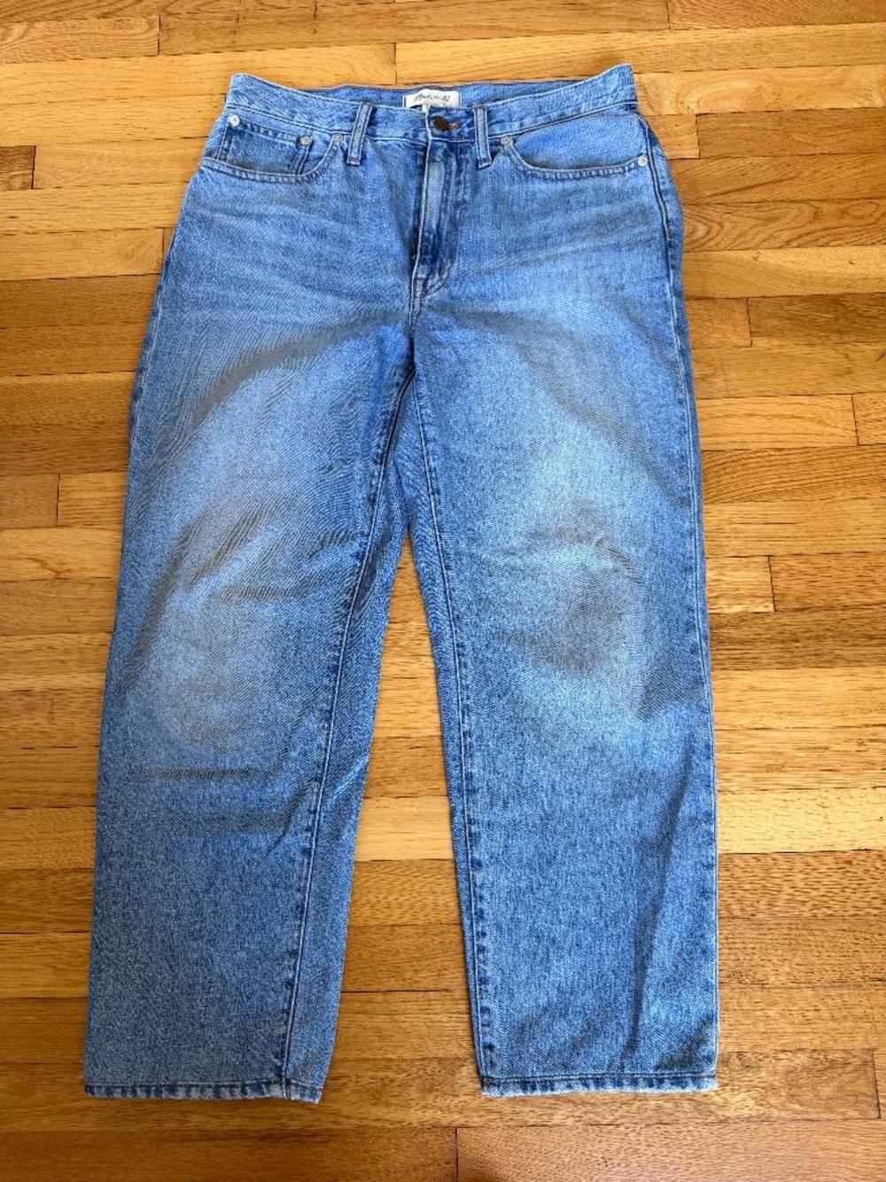 Madewell The Slouchy Boyjean Light Blue Wash